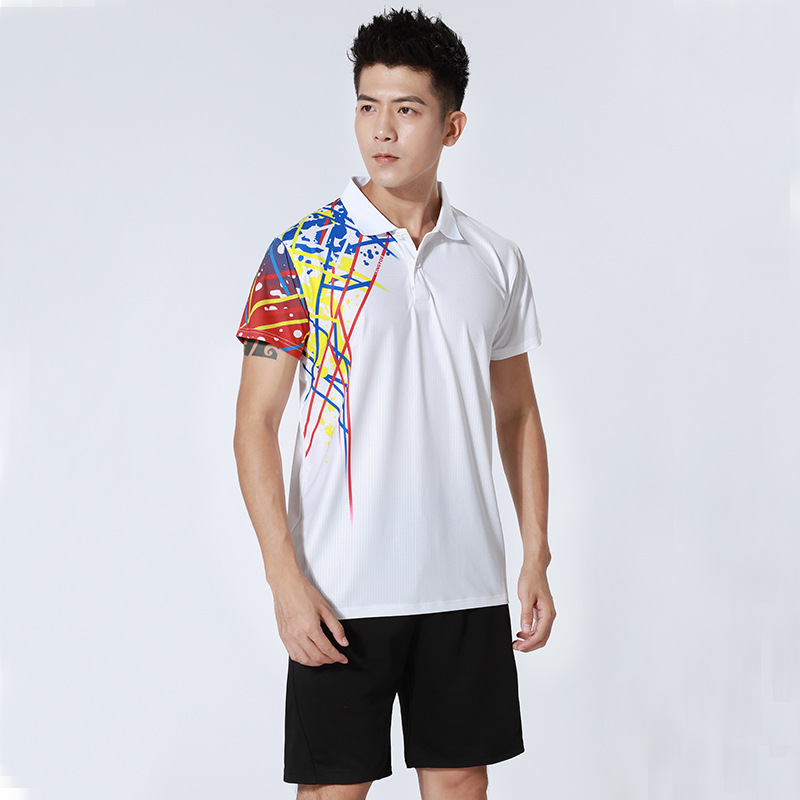 New Design Unisex Plain Badminton Golf Polo Shirt Fitness Sportswear Tracksuit Jersey Sets for Women Men