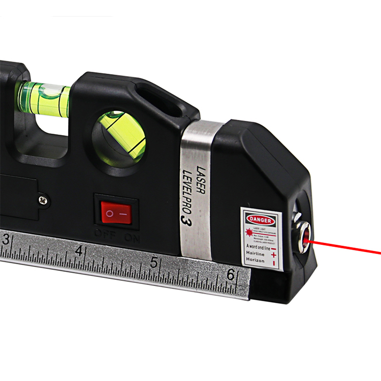 Multipurpose Magnetic Laser Level Laser Line 8 feet Measure Tape Ruler Adjusted Standard for hang