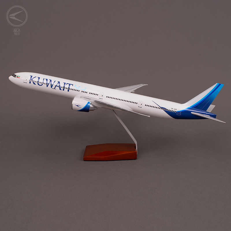 Настраиваемая модель самолета, модель самолета Боинг 777-300ER Кувейт эйрлайнз 1/157 (47 см), коллекция модных украшений
