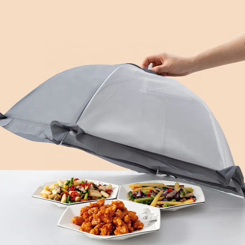 Visualization Foldable Food Cover Thickened Thermal Insulation Fly And Mosquito Proof Household Food Cover Simple Tableware