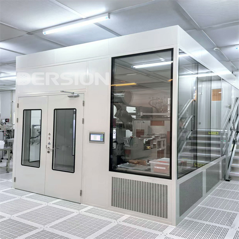 Manufacturing Cleanroom Biotech Pharmaceutical Demountable Clean Room Modular Walls Professional Solutions With Clean Wardrobe