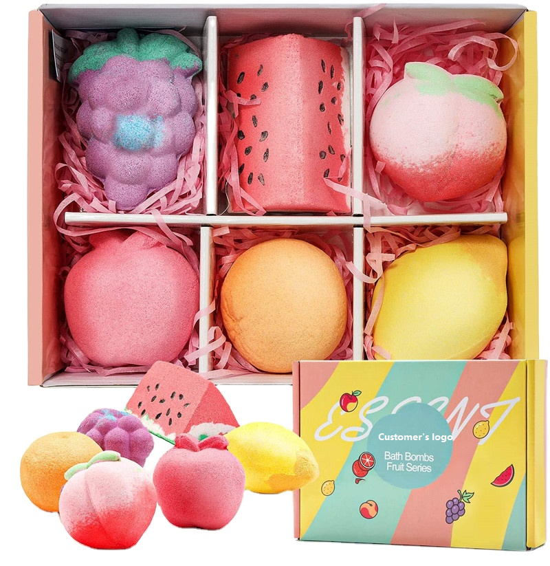 OEM Moisturizing Relaxing Muscle For Home Spa vegan natural organic Fizzer Bath Bombs set