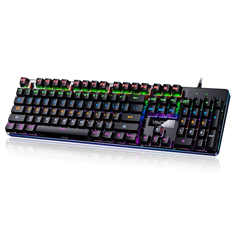 Amazon классический ZK-3 Проводная Механическая клавиатура с подсветкой и удерживайте многофункциональную кнопку usb портативный компьютерная клавиатура