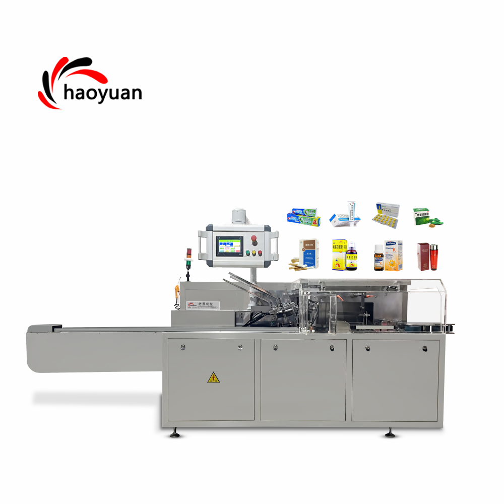 HY-ZH-120 Haoyuan Fully Automatic Sealing Packing Ice Cream Milk Box Eggs Machin In A Small Carton Cartoning