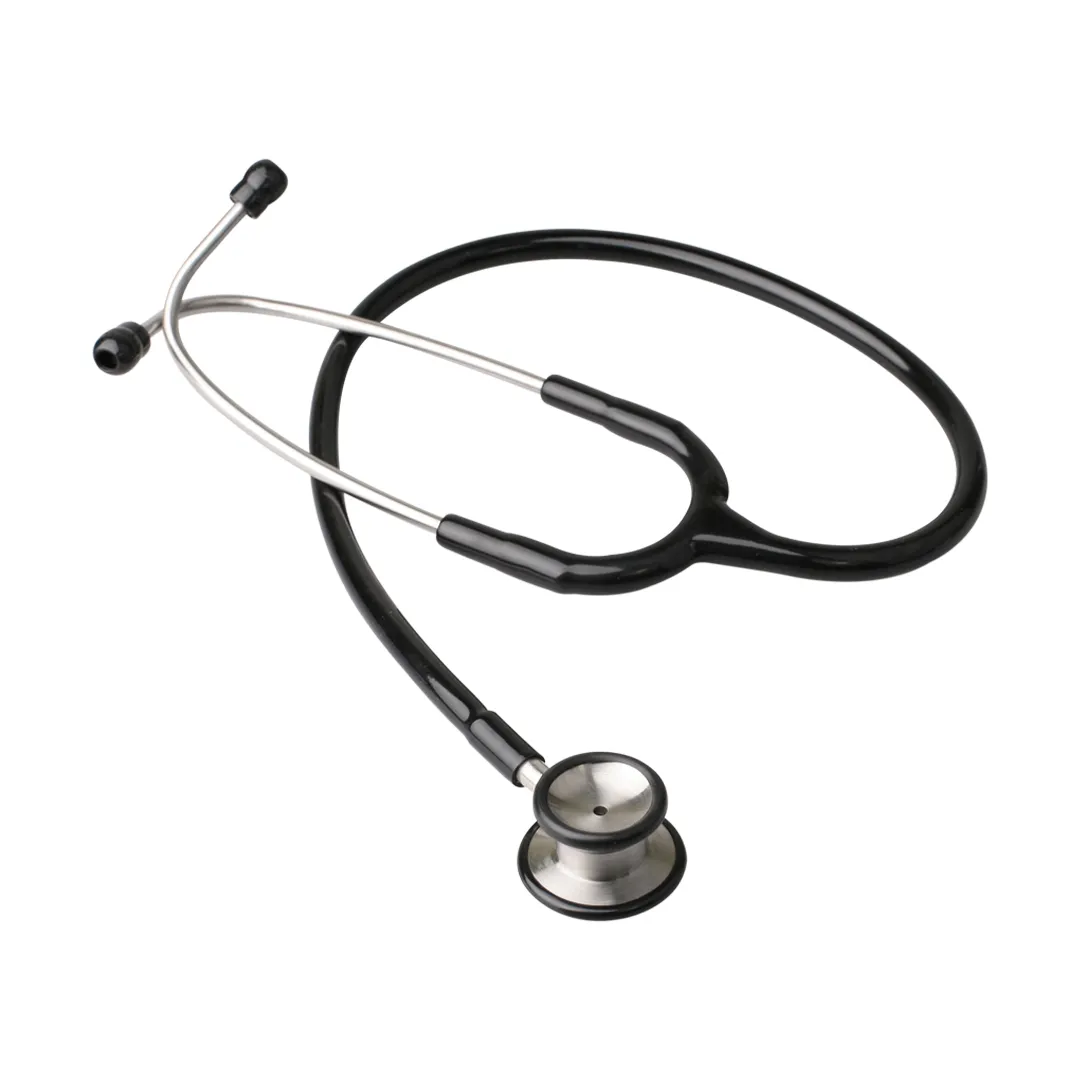 HONSUN HS-30J Medical Premium Dual Head Black Tube Sprague Rappaport Style Stethoscope For Doctors  Nurses and Medical Students