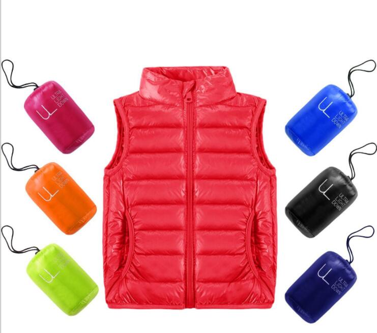 JACKETOWN Factory prince/детская одежда; Теплый жилет без рукавов; Детский Сверхлегкий пуховик с воротником-стойкой; Зимняя куртка