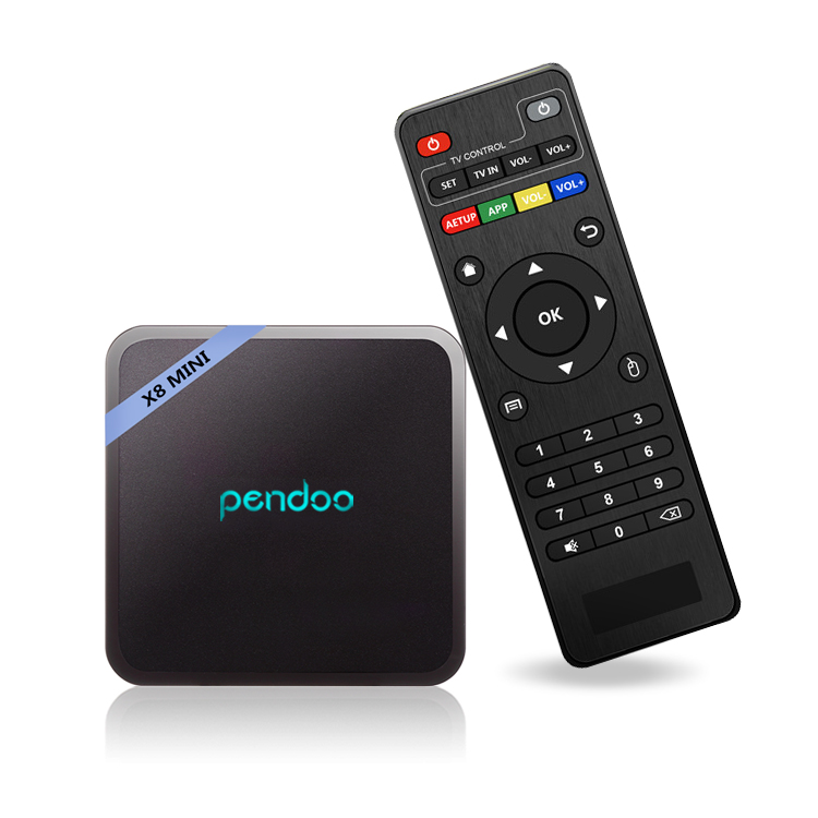 Новейшая ТВ-приставка Pendoo X8 Mini 1 ГБ 8 ГБ Android 9,0 Ott 7,0 Amgolic S905W с поддержкой KDplayer 17,3 с добавками 4K