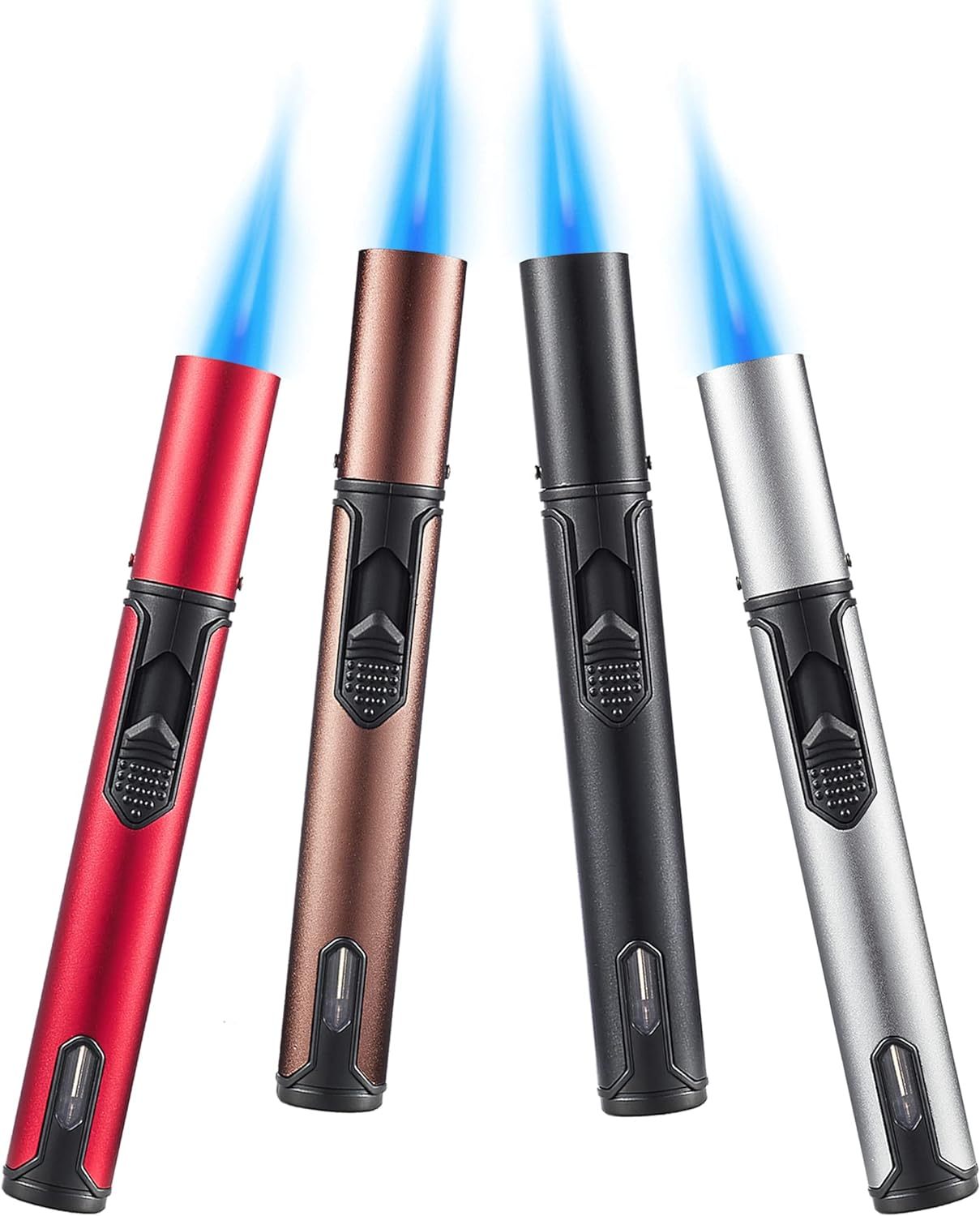 Butane Cigar Lighter Kitchen Torch Blue Flame Windproof Lighters Torch BBQ Jet Lighters Custom logo