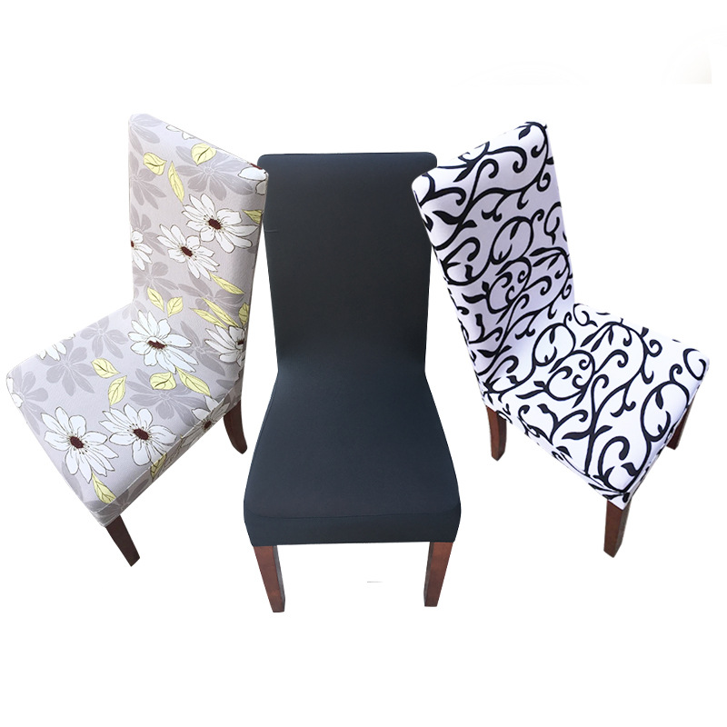 Z414 Chair Cover Spandex Stretch Elastic Slipcovers Dining Room Kitchen Wedding Banquet Hotel Chair Covers