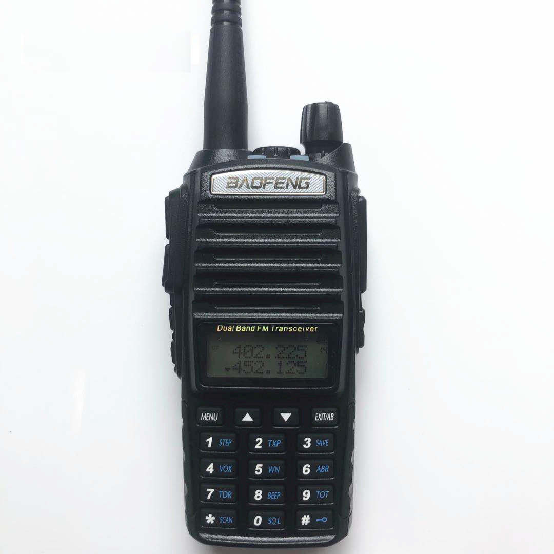 Горячая Распродажа Оригинальный Baofeng UV-82 Двухдиапазонная портативная иди и болтай Walkie Talkie с наушниками с большим радиусом 128 каналов передатчик 2 Way Радио