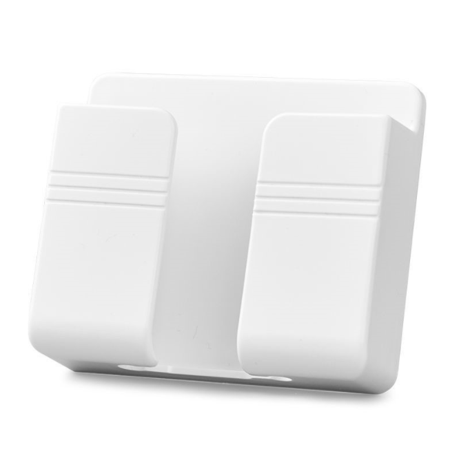 USLIONIn Stock Multifunction New Wall Phone Holder Adhesive Mobile Phone Wall Charger Holder and Remote Control Stand
