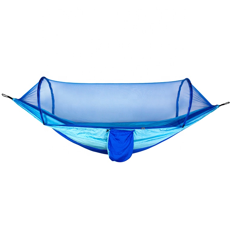 Durable Hammock With Mosquito Net Outdoor Hiking Backpacking Yard Camping Hammock Travel Lightweight Hiking Hammock Camping