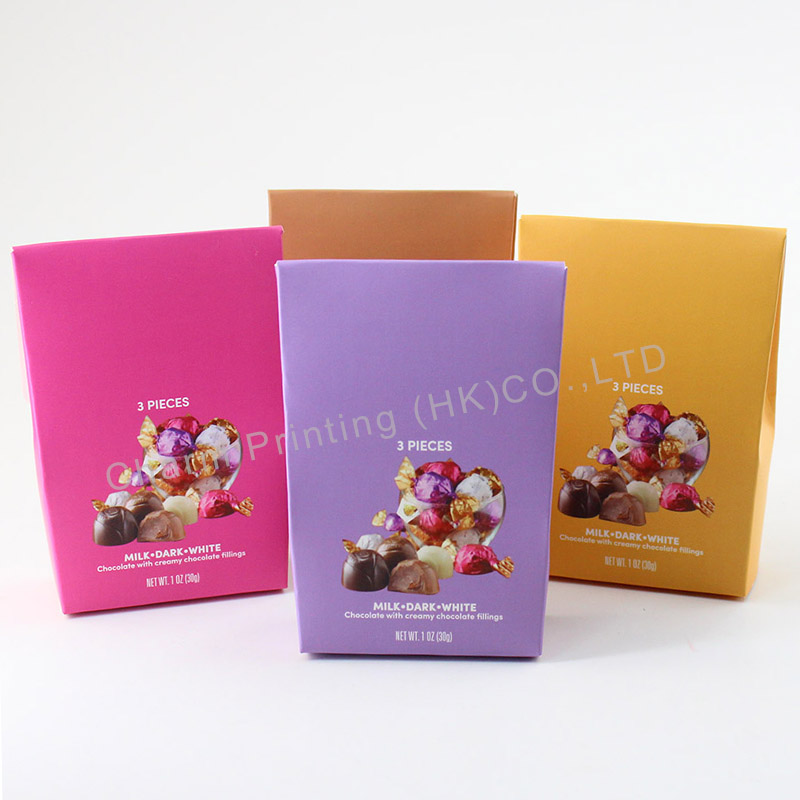 Luxury Custom Wholesale Coloyr Printing Pink Empty Gift Plain Eco Friendly Packaging Paper Bonbon Strawberry Chocolate Box