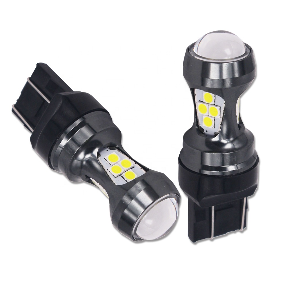 HSUN T20 янтарные светодиодные лампы 7440 3030 16SMD поворотники стоп резервные лампы 7443 LED с супер яркими