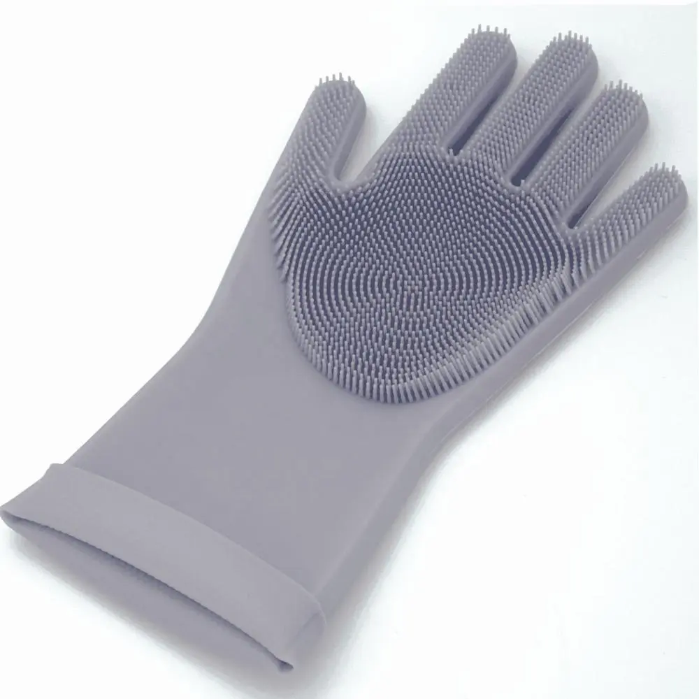 Hot Sale Kitchen Cleaning Accessory Household Reusable Cleaning Gloves Kitchen Silicone Gloves Magic Dish washing Gloves