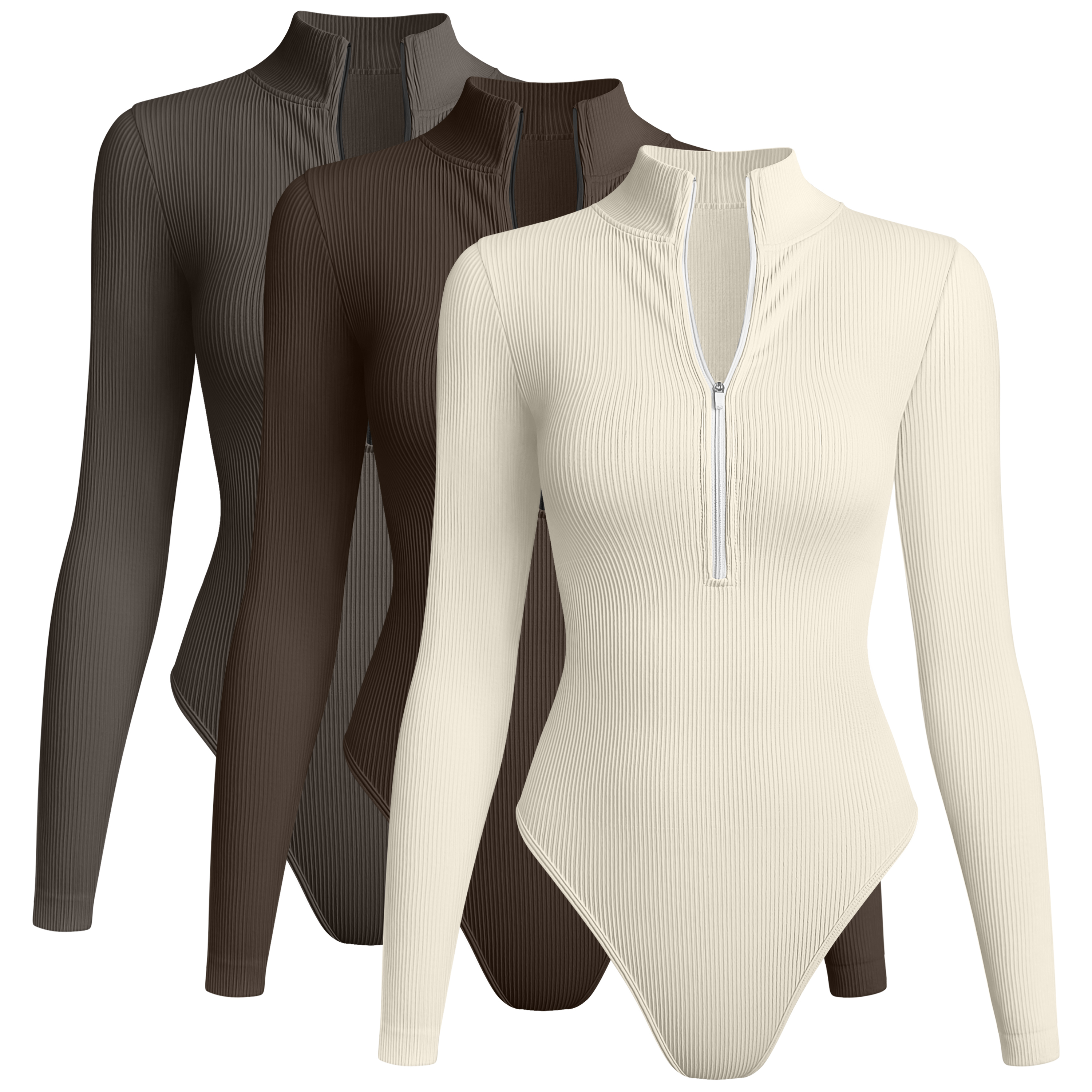 New High Neck Top Sport Jumpsuits Yoga Zipper Gym Apparel Women Bodysuits