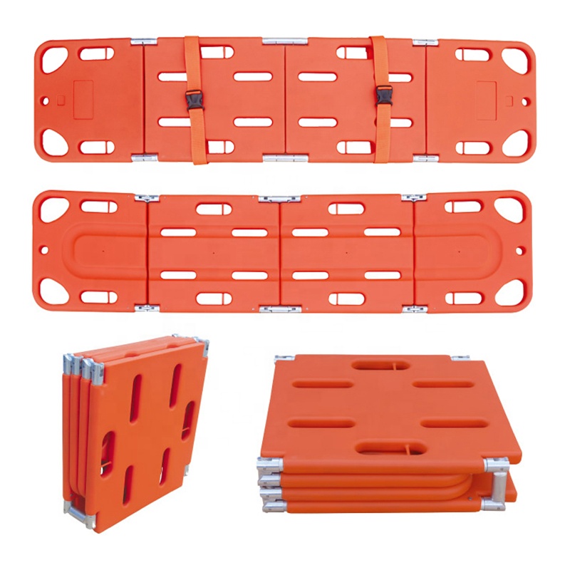 Ambulance Medical Used Body Plastic Four Foldable Back Or 2 Folding Model Transfer X Rays Spine Spine Board Stretcher