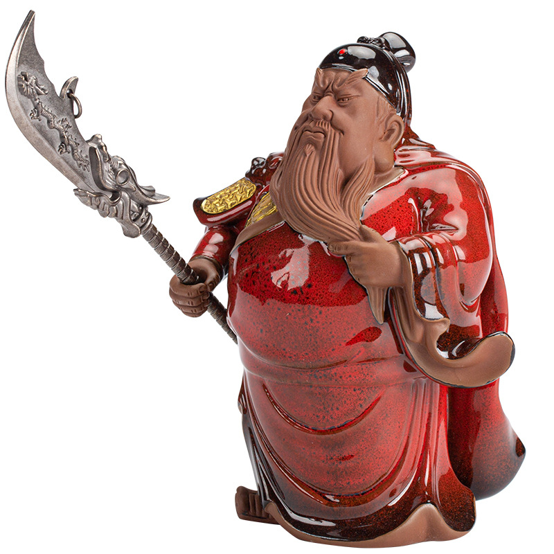 Новые китайские керамические Guan Gong креативные Guan Yu Zen украшения для дома гостиной антикварные полки ремесла подарочные украшения