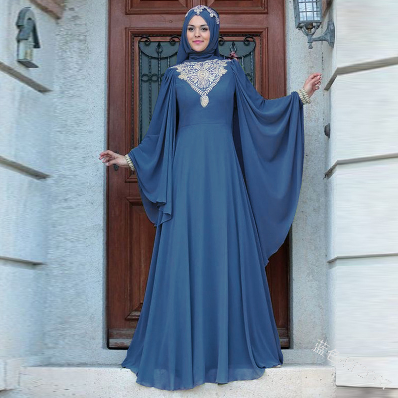 Best Seller Arabic Islamic skill Clothing Robe Women Modest Khimar Hijab AbayaTraditional Muslim Clothing&Accessories