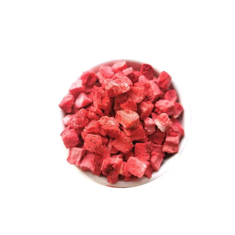 Freeze Dried Strawberry Dices Block