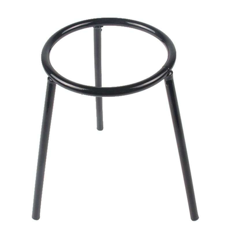 China Manufacturer Spray Alcohol Lamp Bracket Metal Classroom Teaching Aids Black Tripod