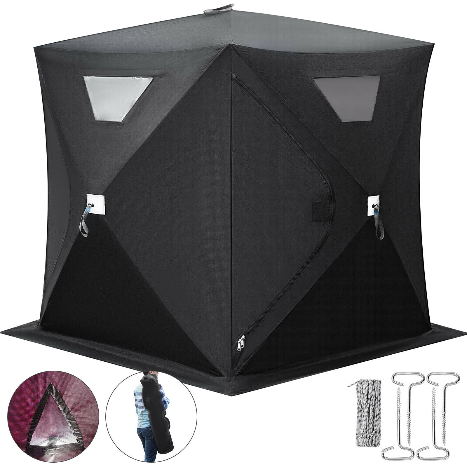Trend new 2021 hot outdoor camping latest umbrella automatic pentagon ice fishing tent on sale