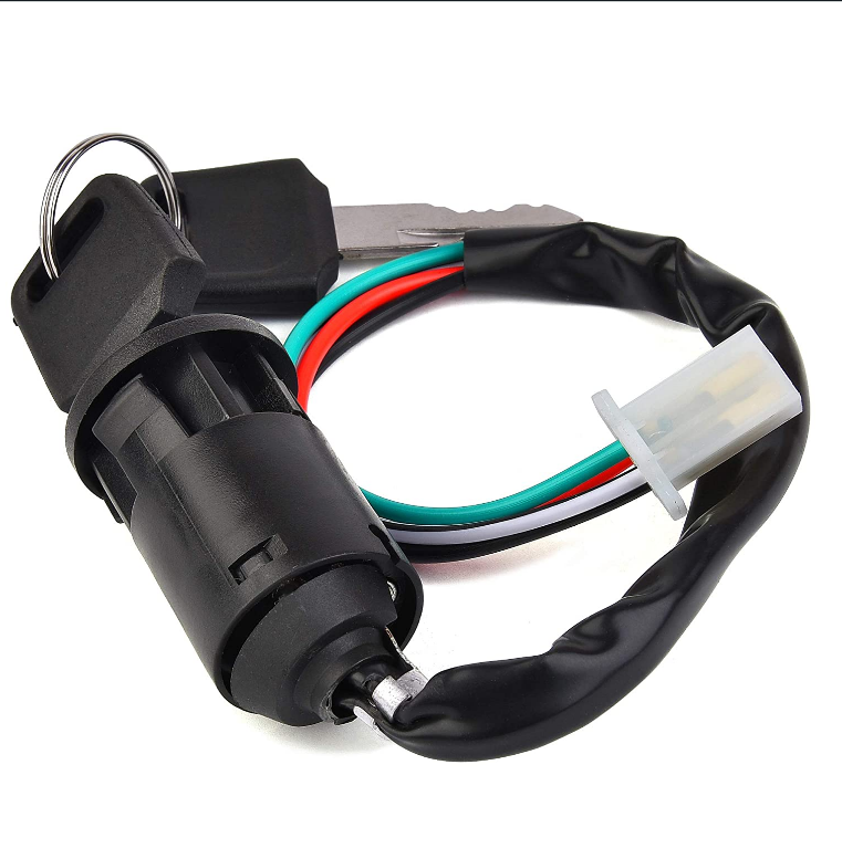ATV Ignition Key Switch Universal 2 Wires Ignition Keys Start Switch Lock Key For ATV Go Kart Scooter Motorcycle Quad