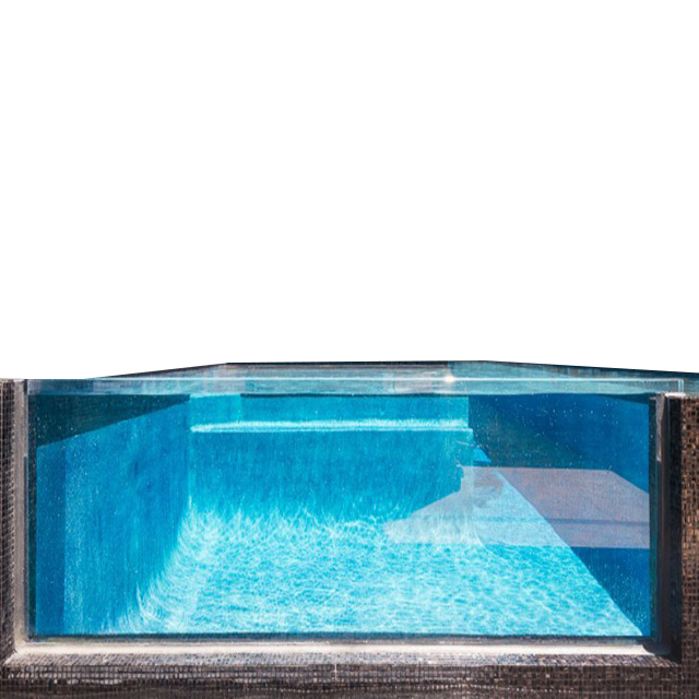 Необычный прозрачный акриловый бассейн PG от производителя Pisinas Picinas