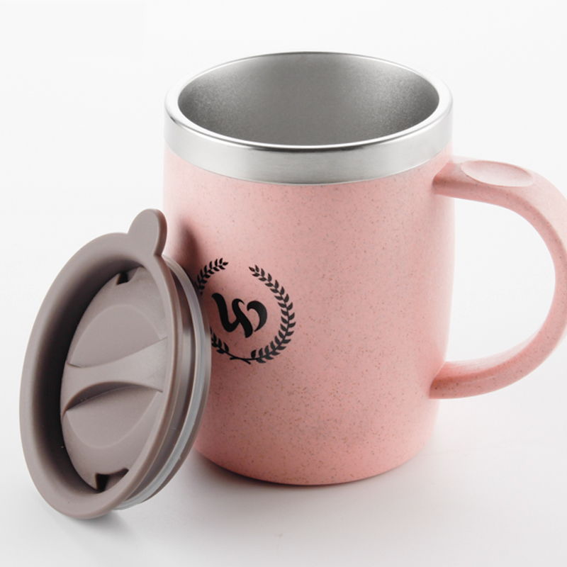 Полная производственная линия, уникальный дизайн на заказ, kaffeebecher, розовый металл, пшеница, кофе, Термокружка, термос, кружка для автомобиля