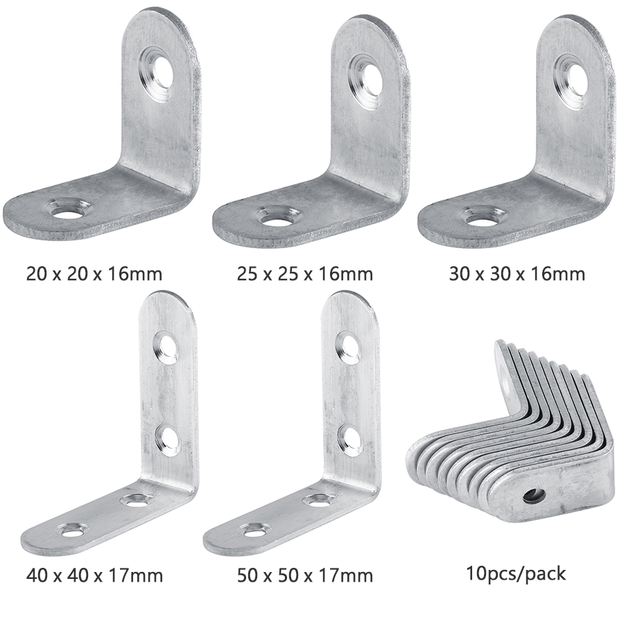 Custom L shaped galvanized metal steel angle corner brackets