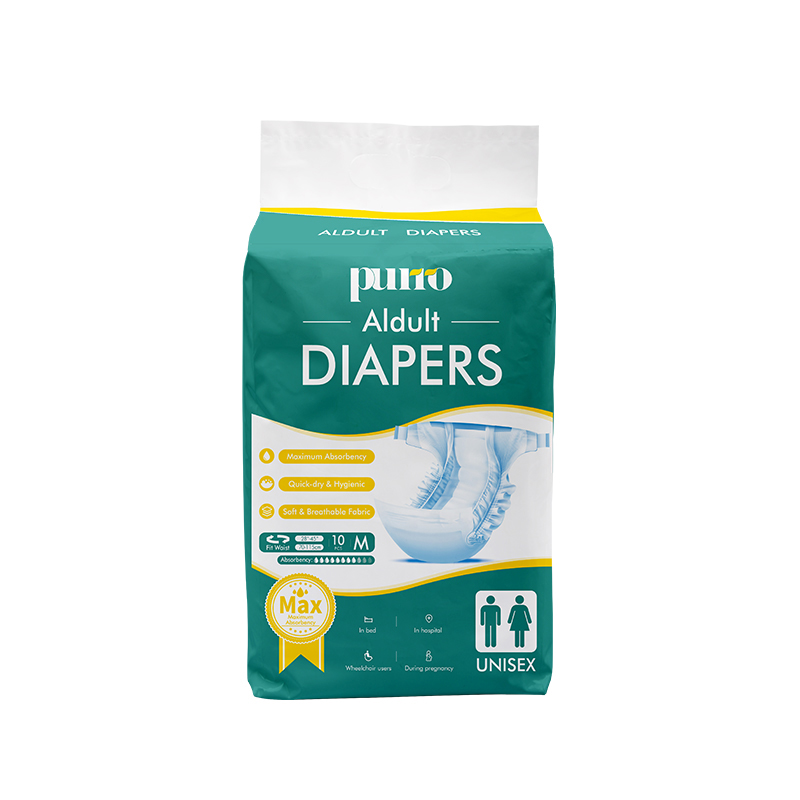 PURRO Wholesale Soft Maximum Highest Absorbency Disposable Incontinence Adult Diaper in Bulk for Old Senior