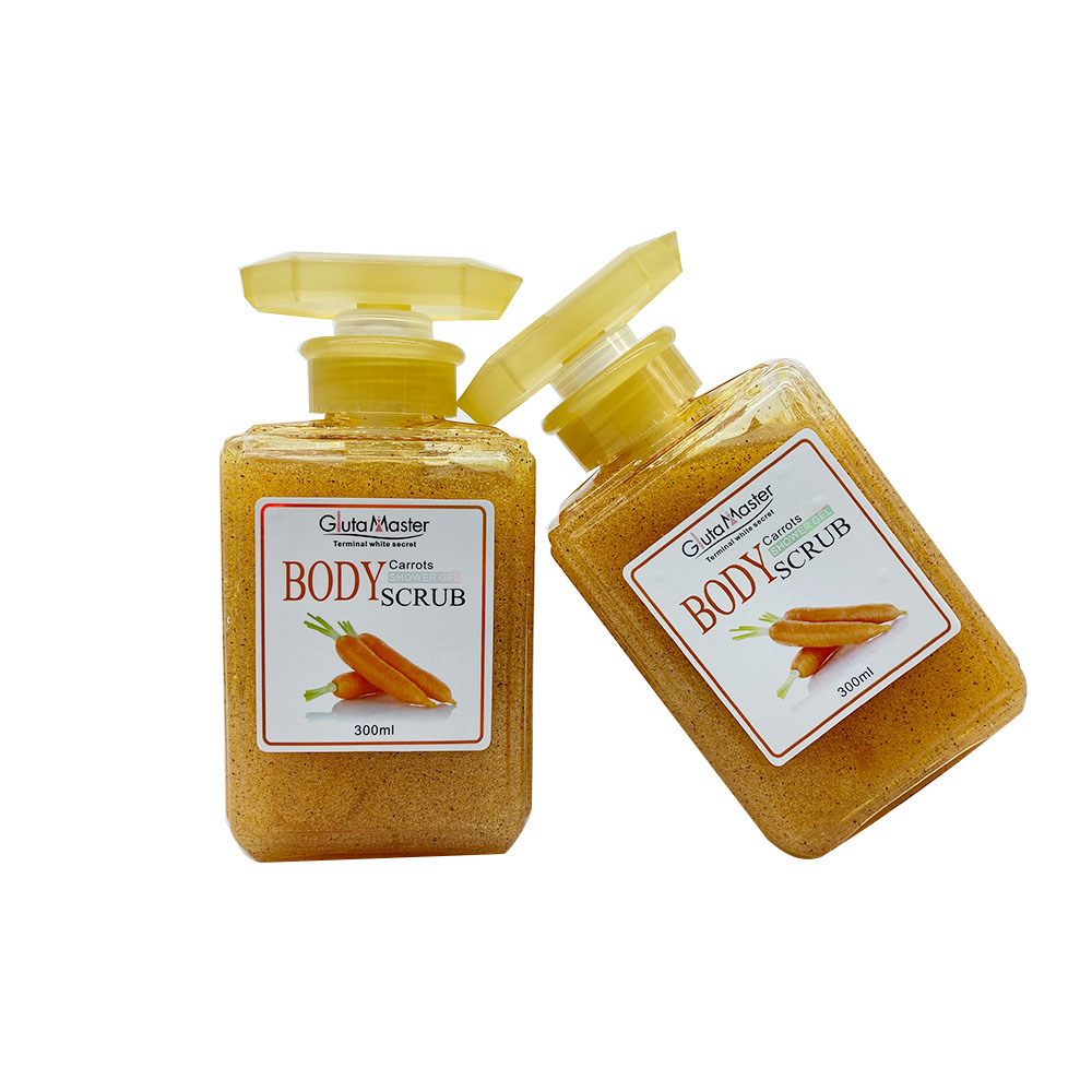 Гель для душа Gluta Master, скраб для тела с морковкой, 300 мл