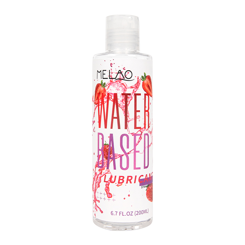 Silicone Lubricant Strawberry Flavored Water Based Lube For Men Women Couples Massage Long-Lasting Slippery Gel Lubricant OEM
