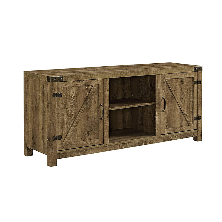 High Quality Living Room Furniture Classic Vintage With Storage Shelves Wooden Tv Tables Luxury