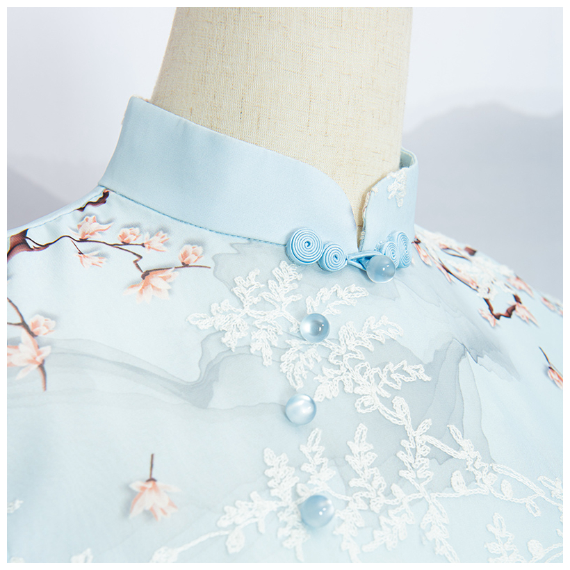Top Sale Guaranteed Quality Classical Silk Cheongsam Republic Of China Style