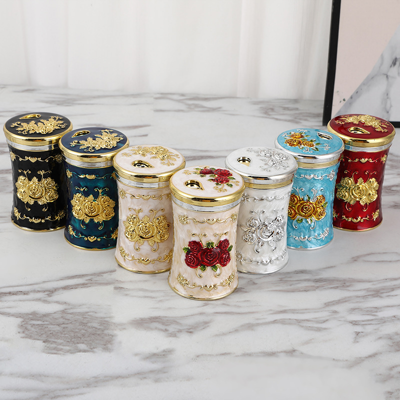 Plastic European Style Sleek High-end Mini Toothpick Holder For Storage