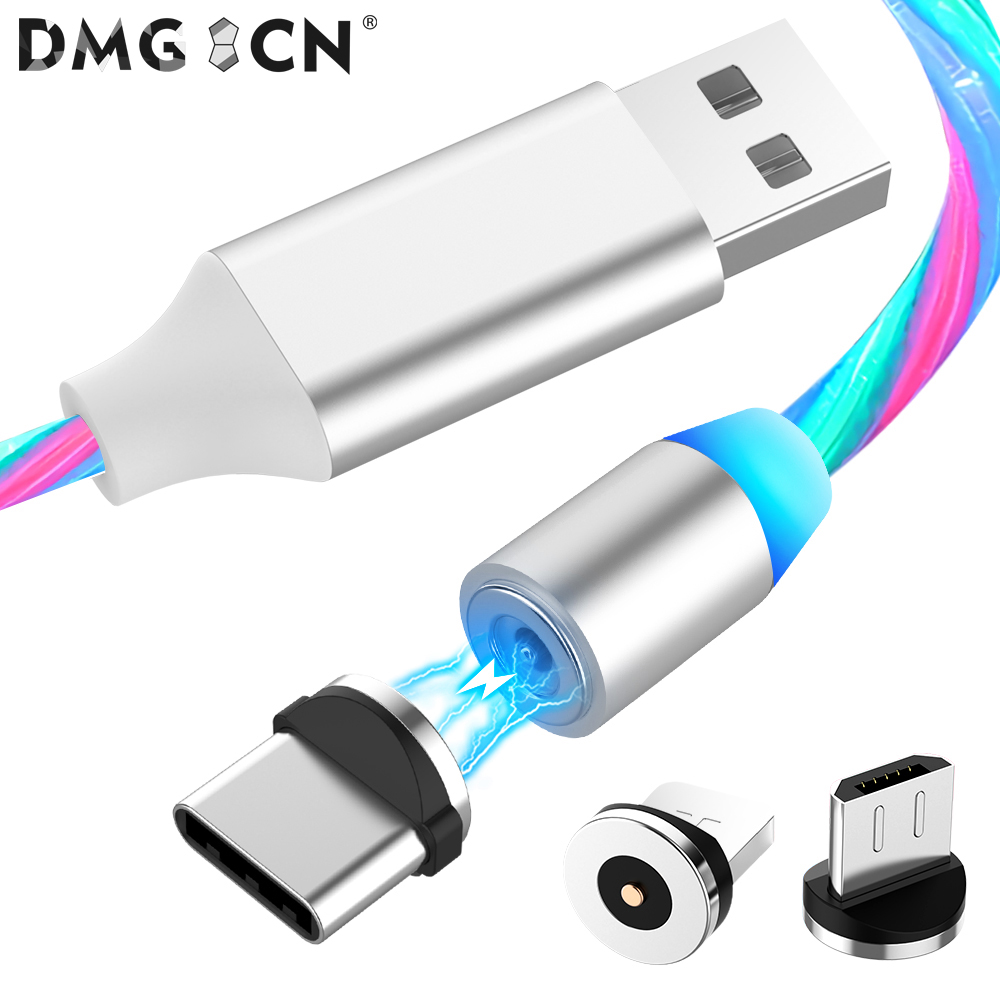 СВЕТОДИОДНЫЙ Магнитный зарядный кабель 3 в 1 Магнитный зарядный кабель USB для телефона