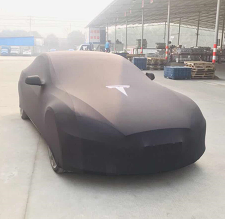 Универсальный эластичный стрейч крышка автомобиля ткань Крытый с логотипом
