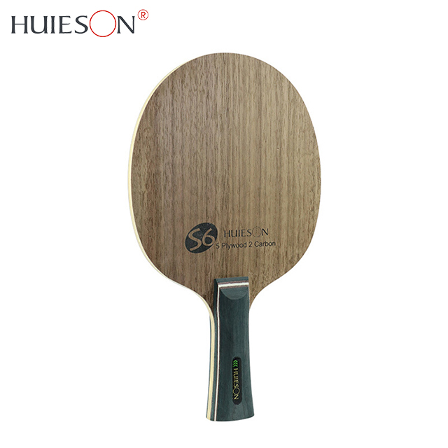 HUIESON Custo Printing Logo OEM Professional Carbon Ping Pong Bat Blade TableTennis Racket
