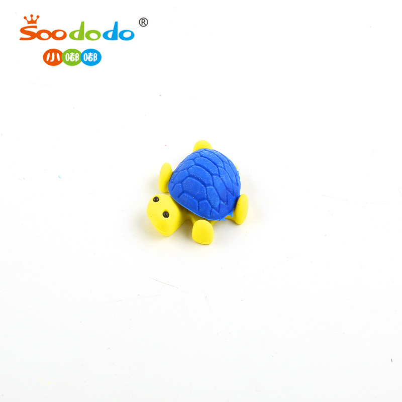 Soododo канцелярские 3D животных черепаха Карандаш Ластик резиновый ластик