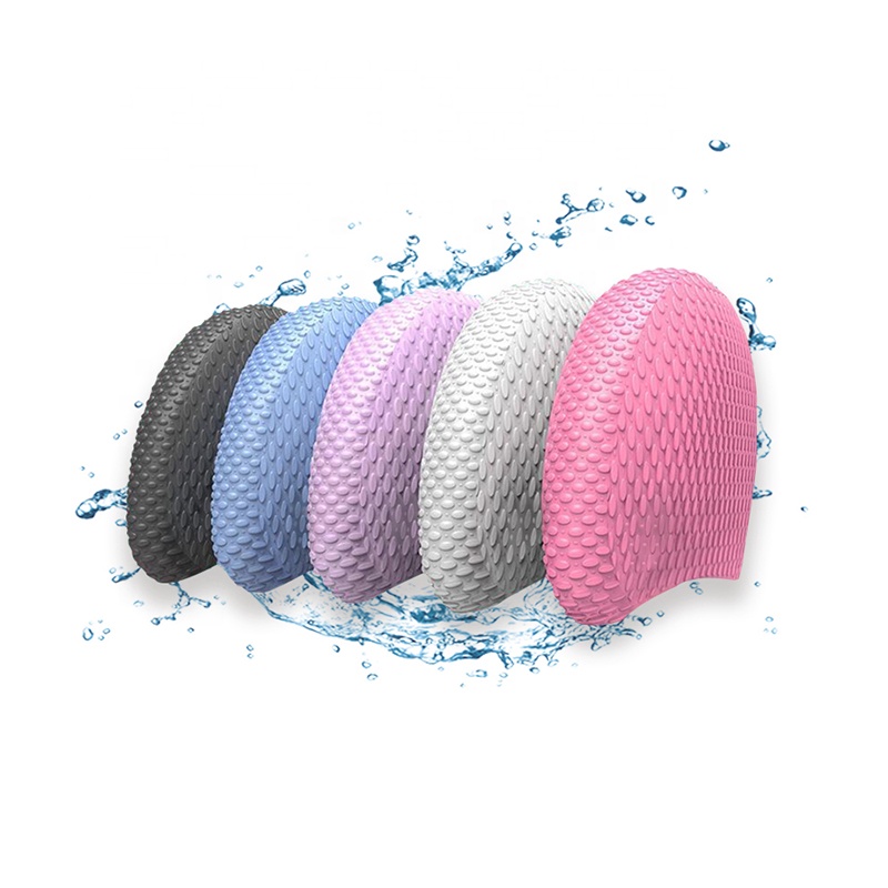 Factory Wholesale Custom Logo Multi Color Options Pure Color Silicone Swimming Caps Adult Swimming Hats