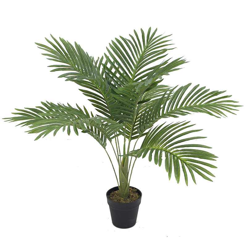 Искусственное пальмовое дерево Areca, устойчивое к УФ-излучению для внутреннего и наружного украшения, искусственные пальмовые растения для доставки, продажа в торговом центре
