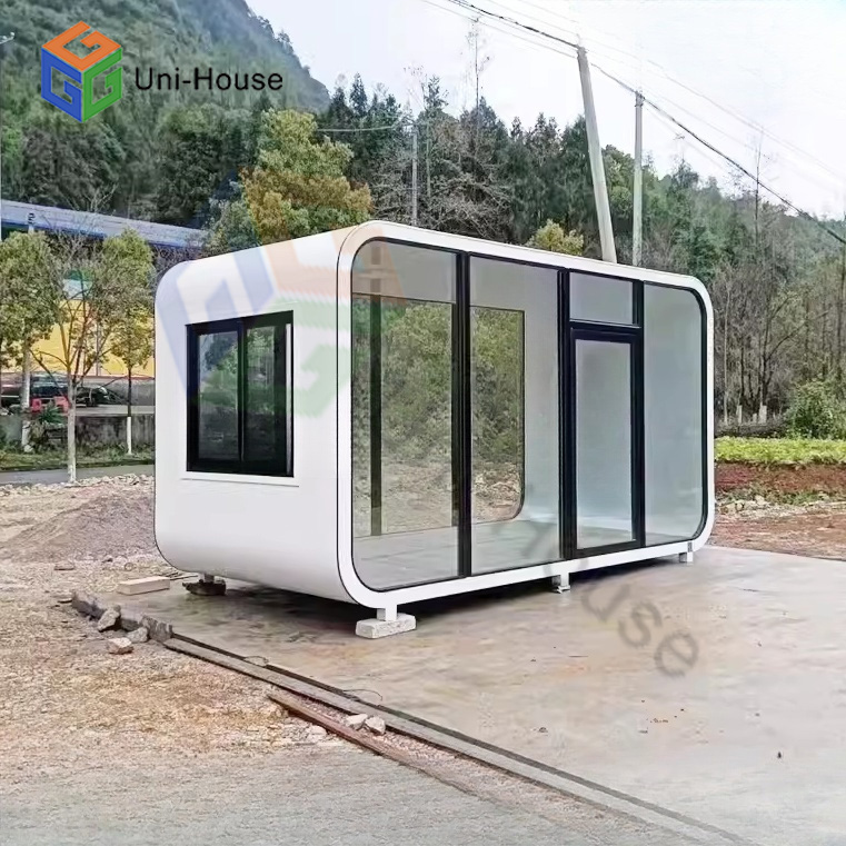 Modern Designed Steel Frame Prefab Office Pod Container House Home Villa Resort Outdoor Bar Party Mobile Apple Container House