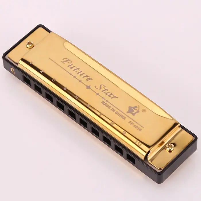 Professional 10 Holes Copper Bass Harmonica Brass Comb Harmonica Supplier