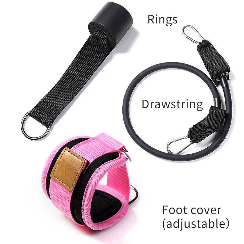 Amazon Hot Sale Home Gym Fitness Ankle Straps For Cable Machines With 3-piece Set