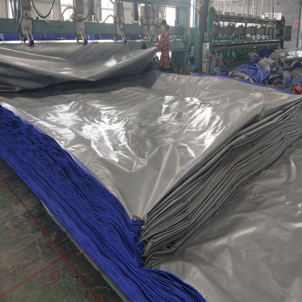 Хорошая цена, сине-серебристый брезент hdpe 200 г/м2