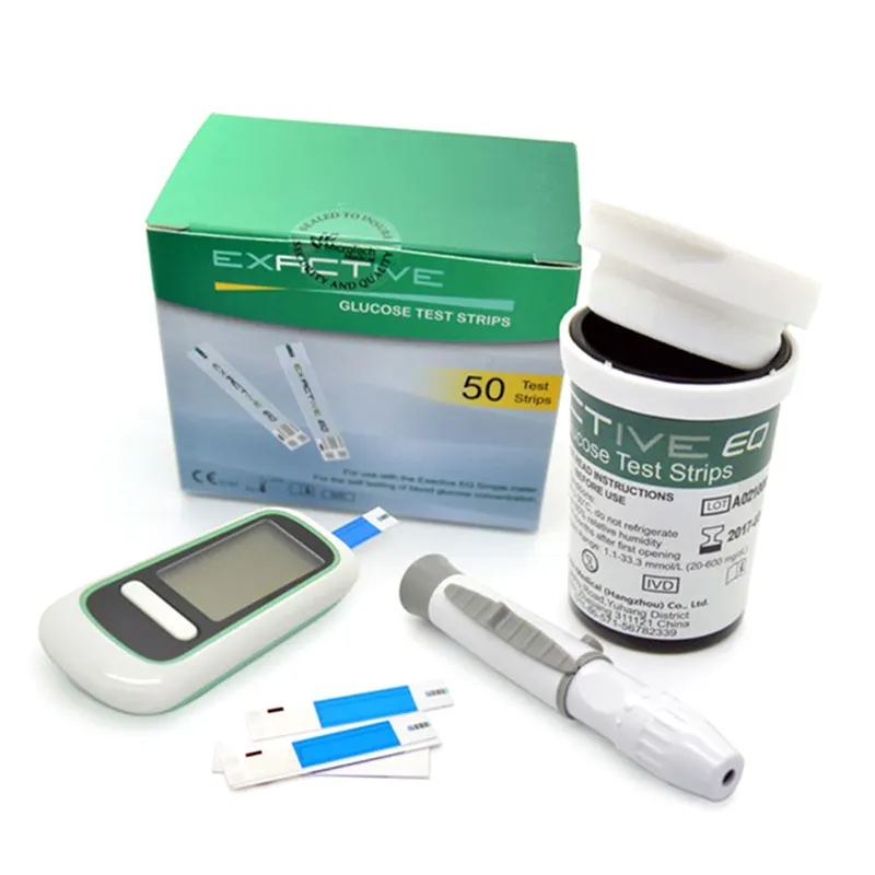 Glucometer blood suger monitor machine test strips diabetic one touch blood testing kit use accu chek glucometro glucose meter