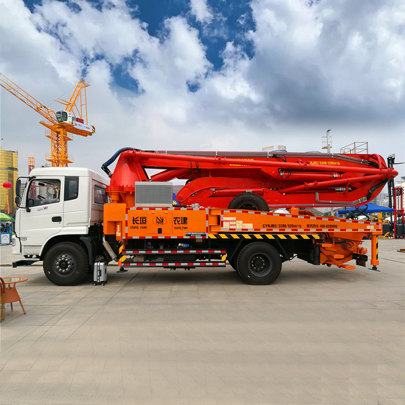 China Low Price And High Quality 26m Cloth radius Mixing pump truck for sale