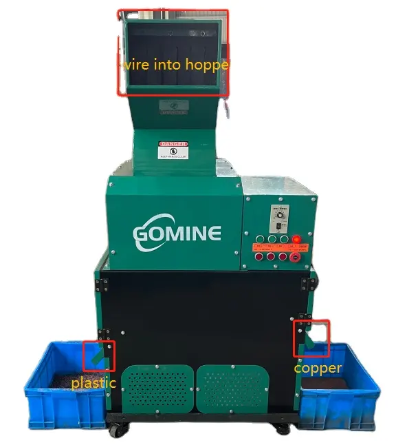 mini cable recycling machine copper wire granulator Scrap Copper cable granulator waste cable recycling machine manufacturer