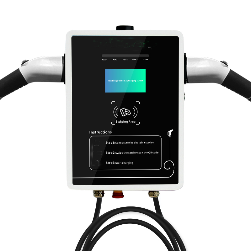 22KW AC EV Charger Dual Plugs for Car Charging Station 32A 380V Customized Style ROHS Color Electric Quick Origin Type Product